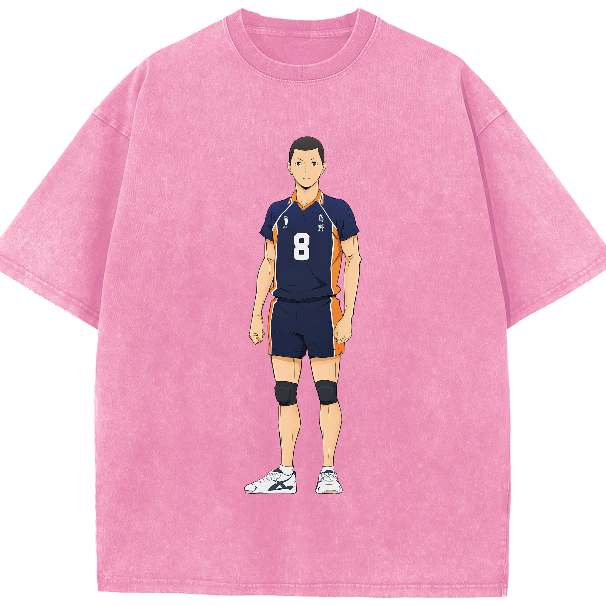 （画像用） ハイキュー!! Haikyu!! 綿100% ヴィンテージ風 半袖Tシャツ（フロントプリント）